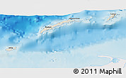 Shaded Relief 3D Map of Islas de Bahia, single color outside