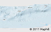 Silver Style 3D Map of Islas de Bahia, single color outside