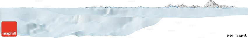 Silver Style Horizon Map of Islas De Bahia