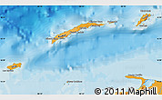 Political Shades Map of Islas de Bahia