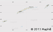 Shaded Relief Map of Islas de Bahia, cropped outside