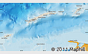 Shaded Relief Map of Islas de Bahia, political outside
