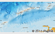 Shaded Relief Map of Islas de Bahia, political shades outside