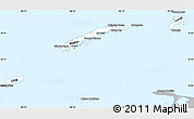 Gray Simple Map of Islas de Bahia