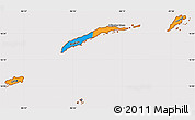Political Simple Map of Islas de Bahia, cropped outside