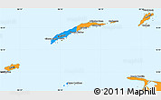 Political Simple Map of Islas de Bahia