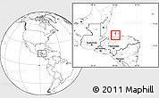 Blank Location Map of Utila