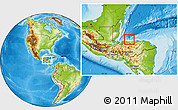 Physical Location Map of Utila