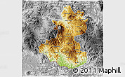 Physical 3D Map of Lempira, desaturated