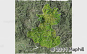 Satellite 3D Map of Lempira, semi-desaturated