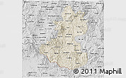 Shaded Relief 3D Map of Lempira, desaturated