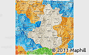 Shaded Relief 3D Map of Lempira, political shades outside