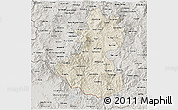 Shaded Relief 3D Map of Lempira, semi-desaturated