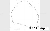 Blank Simple Map of Candelaria, cropped outside