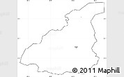 Blank Simple Map of Gracias, cropped outside