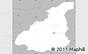 Gray Simple Map of Gracias