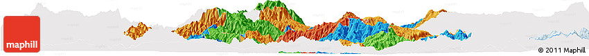 Political Horizon Map of Lempira, single color outside