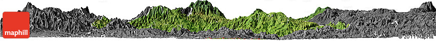 Satellite Horizon Map of Lempira, desaturated