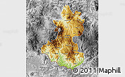 Physical Map of Lempira, desaturated