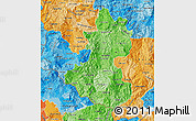 Political Shades Map of Lempira