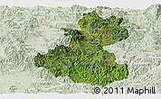 Satellite Panoramic Map of Lempira, lighten