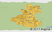 Savanna Style Panoramic Map of Lempira, single color outside