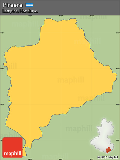 Savanna Style Simple Map of Piraera, cropped outside
