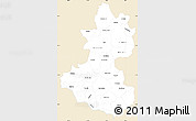 Classic Style Simple Map of Lempira, single color outside