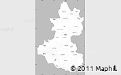 Gray Simple Map of Lempira, single color outside
