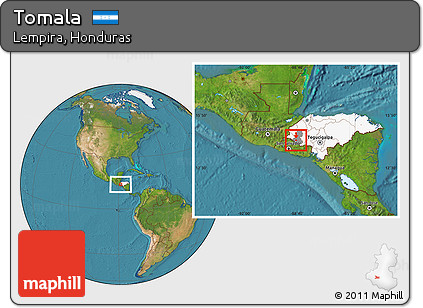 Satellite Location Map of Tomala, highlighted country, highlighted parent region