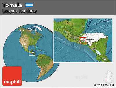 Satellite Location Map of Tomala, highlighted country, highlighted parent region