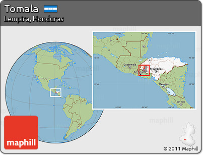 Savanna Style Location Map of Tomala, highlighted country, highlighted parent region