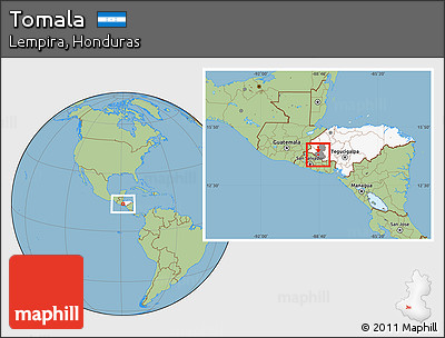 Savanna Style Location Map of Tomala, highlighted country, highlighted parent region