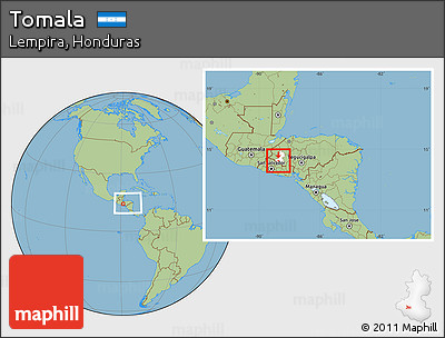 Savanna Style Location Map of Tomala, highlighted parent region, within the entire country