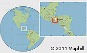 Savanna Style Location Map of Tomala, highlighted parent region, within the entire country