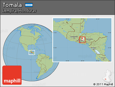 Savanna Style Location Map of Tomala, highlighted parent region