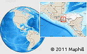 Shaded Relief Location Map of Tomala, highlighted country