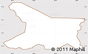 Classic Style Simple Map of Tomala, cropped outside