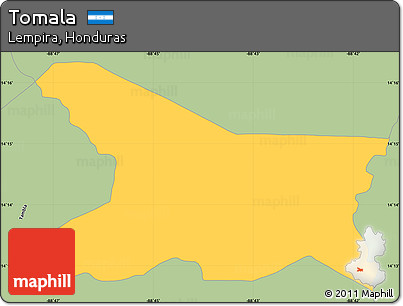 Savanna Style Simple Map of Tomala