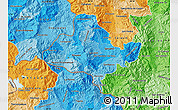 Political Shades Map of Ocotepeque