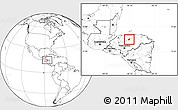 Blank Location Map of Esquipulas del Norte
