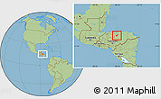 Savanna Style Location Map of Esquipulas del Norte