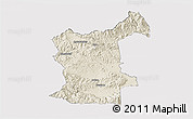 Shaded Relief 3D Map of Gualaco, cropped outside
