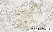 Shaded Relief 3D Map of Gualaco, lighten