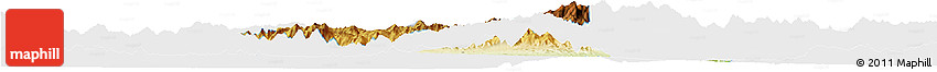 Physical Horizon Map of Gualaco, single color outside