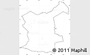 Blank Simple Map of Gualaco, cropped outside, no labels