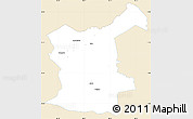Classic Style Simple Map of Gualaco, single color outside