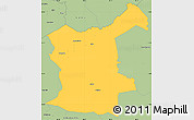 Savanna Style Simple Map of Gualaco