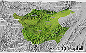Satellite 3D Map of Juticalpa, lighten, desaturated