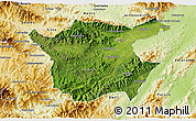 Satellite 3D Map of Juticalpa, physical outside